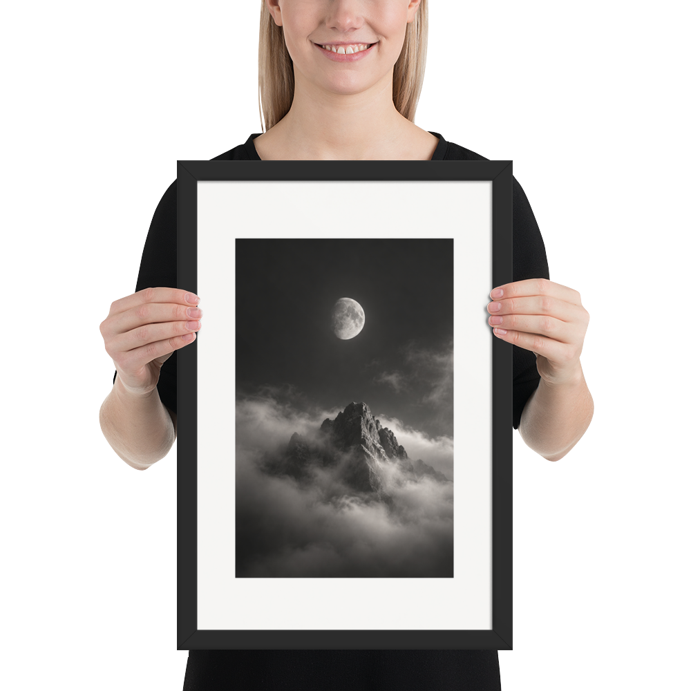 Lunar Peak | color:black | size:12x18 | view:person
