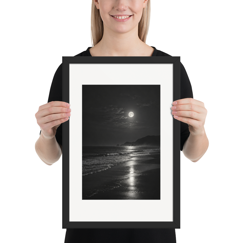 Lunar Tide | color:black | size:12x18 | view:person