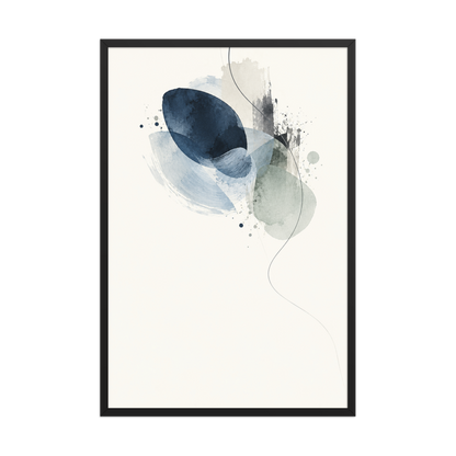 Blue Echo | color:black | size:24x36 | view:front