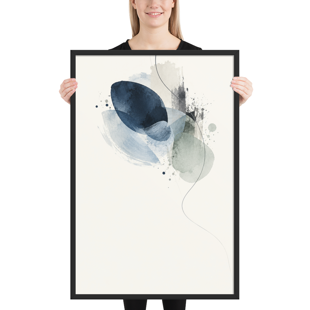 Blue Echo | color:black | size:24x36 | view:person