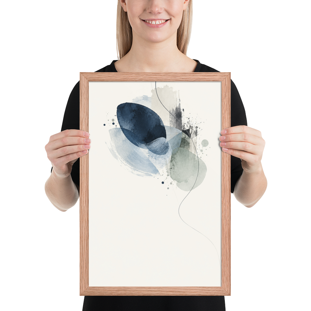 Blue Echo | color:red-oak | size:12x18 | view:person