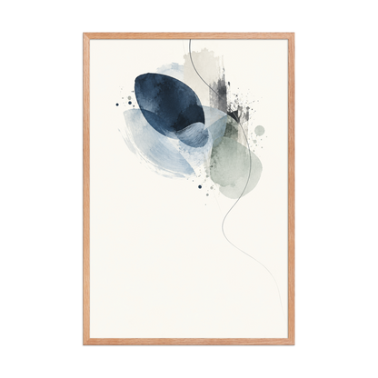 Blue Echo | color:red-oak | size:24x36 | view:front