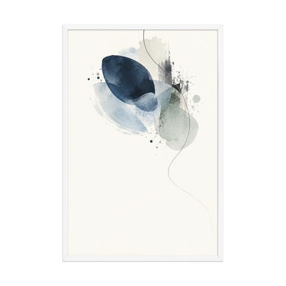 Blue Echo | color:white | size:24x36 | view:front