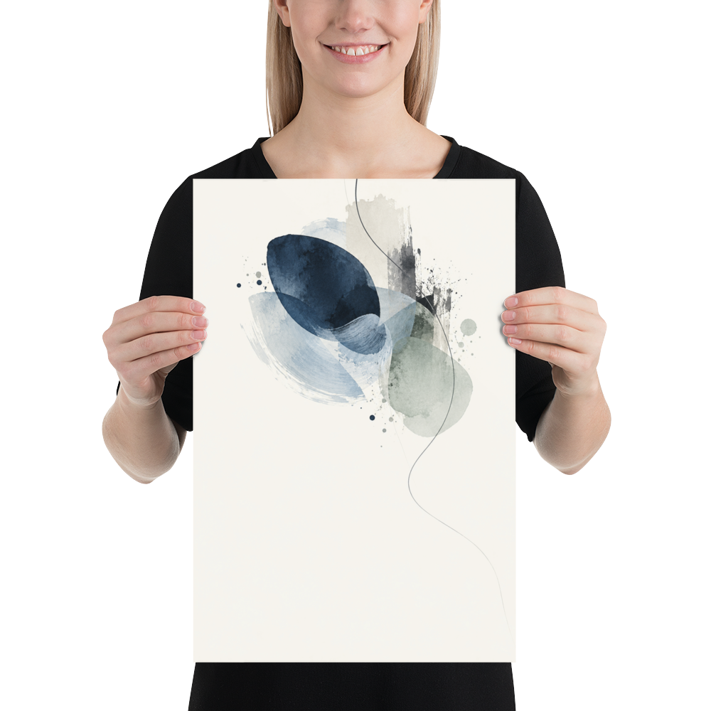 Blue Echo art poster | size:12x18 | view:person