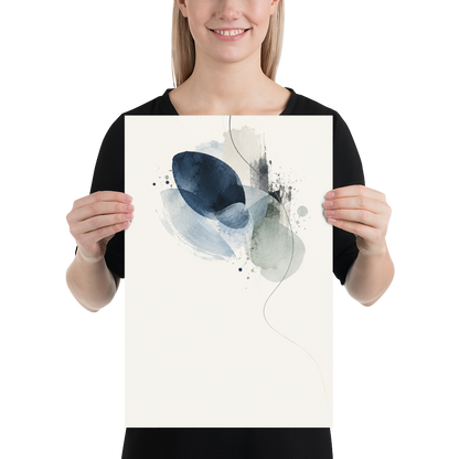Blue Echo art poster | size:12x18 | view:person