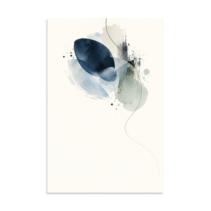 Blue Echo art poster | size:16x24 | view:product