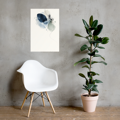 Blue Echo art poster | size:20x30 | view:lifestyle