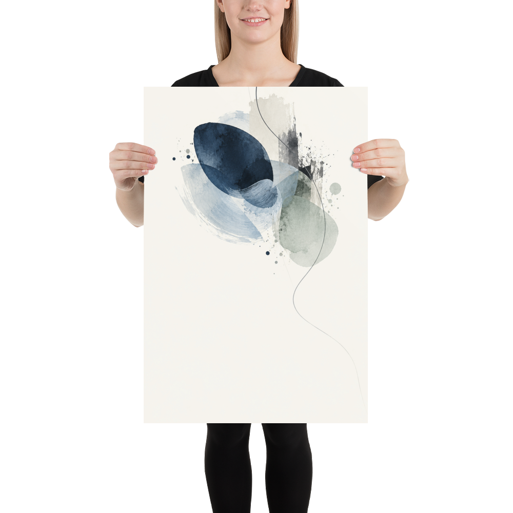 Blue Echo art poster | size:20x30 | view:person