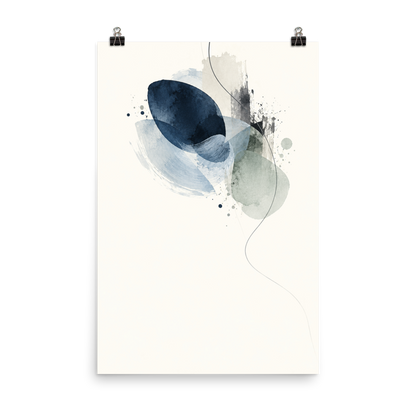 Blue Echo art poster | size:24x36 | view:product