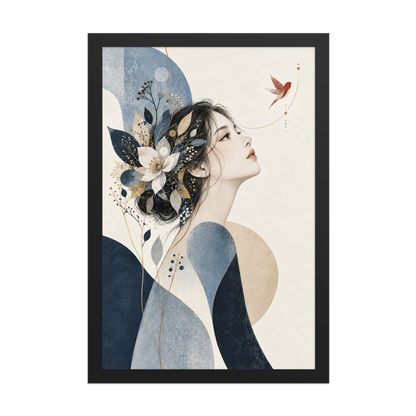 Blue Reverie | color:black | size:12x18 | view:front