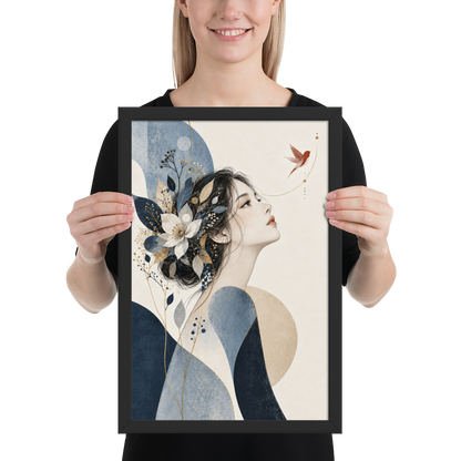 Blue Reverie | color:black | size:12x18 | view:person