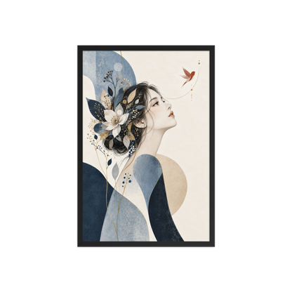 Blue Reverie | color:black | size:20x30 | view:front