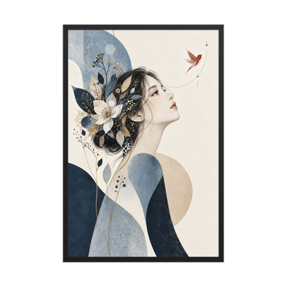 Blue Reverie | color:black | size:24x36 | view:front