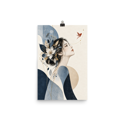 Blue Reverie art poster | size:12x18 | view:product