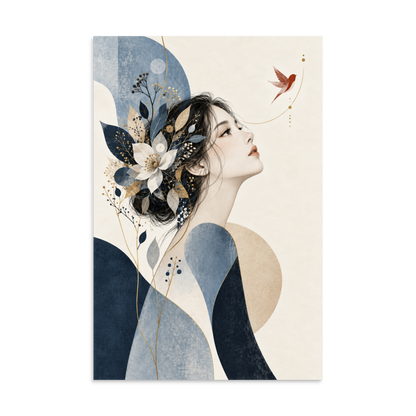 Blue Reverie art poster | size:16x24 | view:product