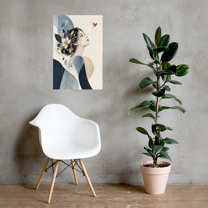 Blue Reverie art poster | size:20x30 | view:lifestyle