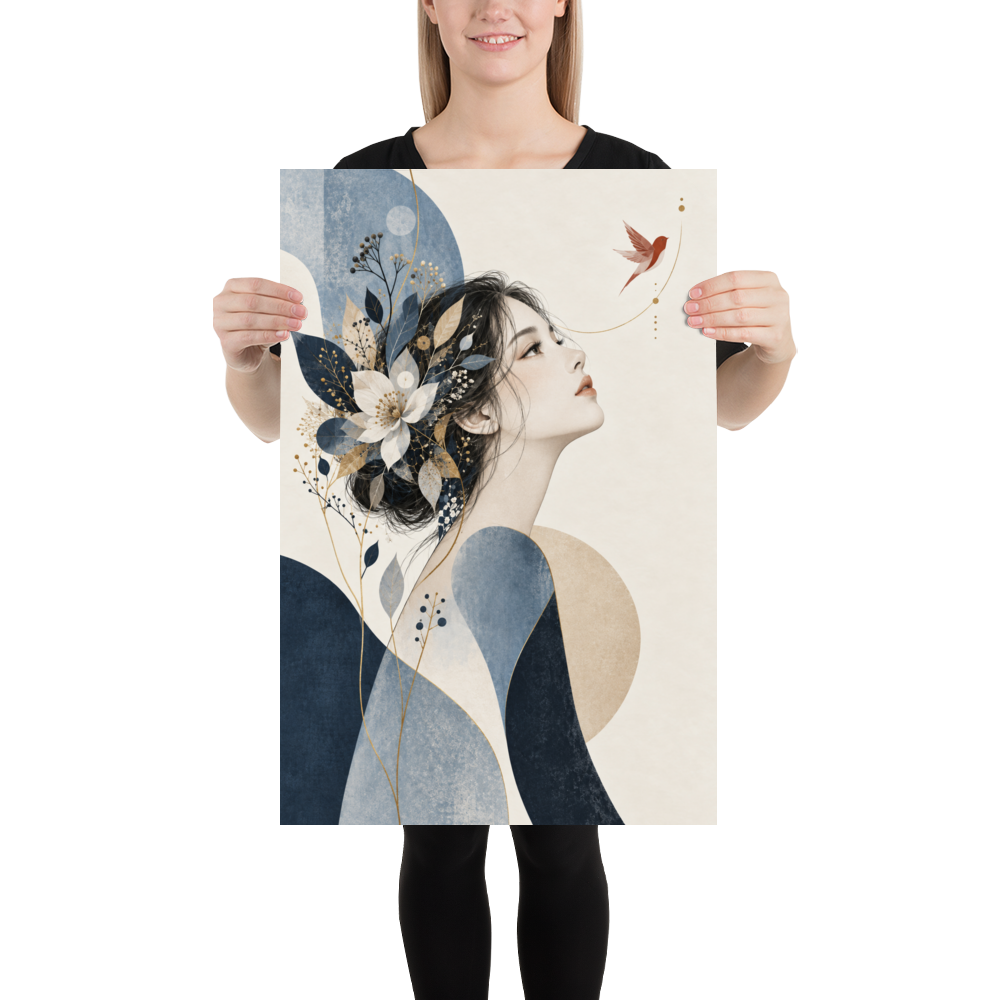 Blue Reverie art poster | size:20x30 | view:person