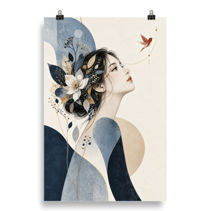 Blue Reverie art poster | size:20x30 | view:product