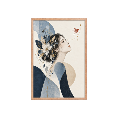 Blue Reverie | color:red-oak | size:20x30 | view:front