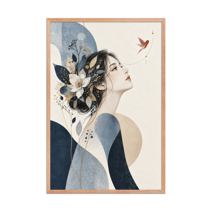 Blue Reverie | color:red-oak | size:24x36 | view:front