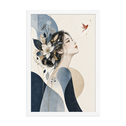 Blue Reverie | color:white | size:12x18 | view:front