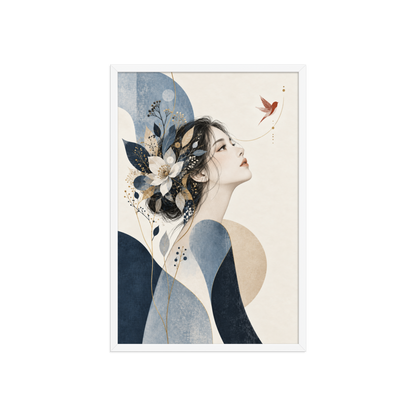 Blue Reverie | color:white | size:20x30 | view:front