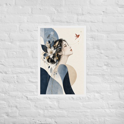 Blue Reverie | color:white | size:20x30 | view:wall