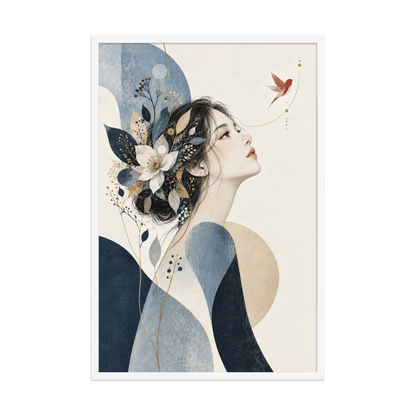 Blue Reverie | color:white | size:24x36 | view:front