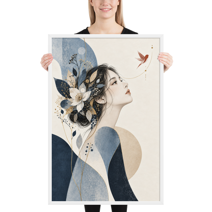 Blue Reverie | color:white | size:24x36 | view:person