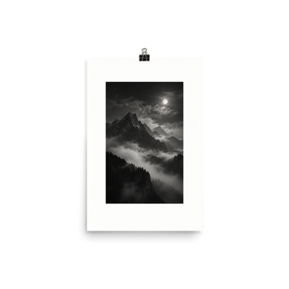 Clouded Summit art poster, 12×18 in — clean front view
