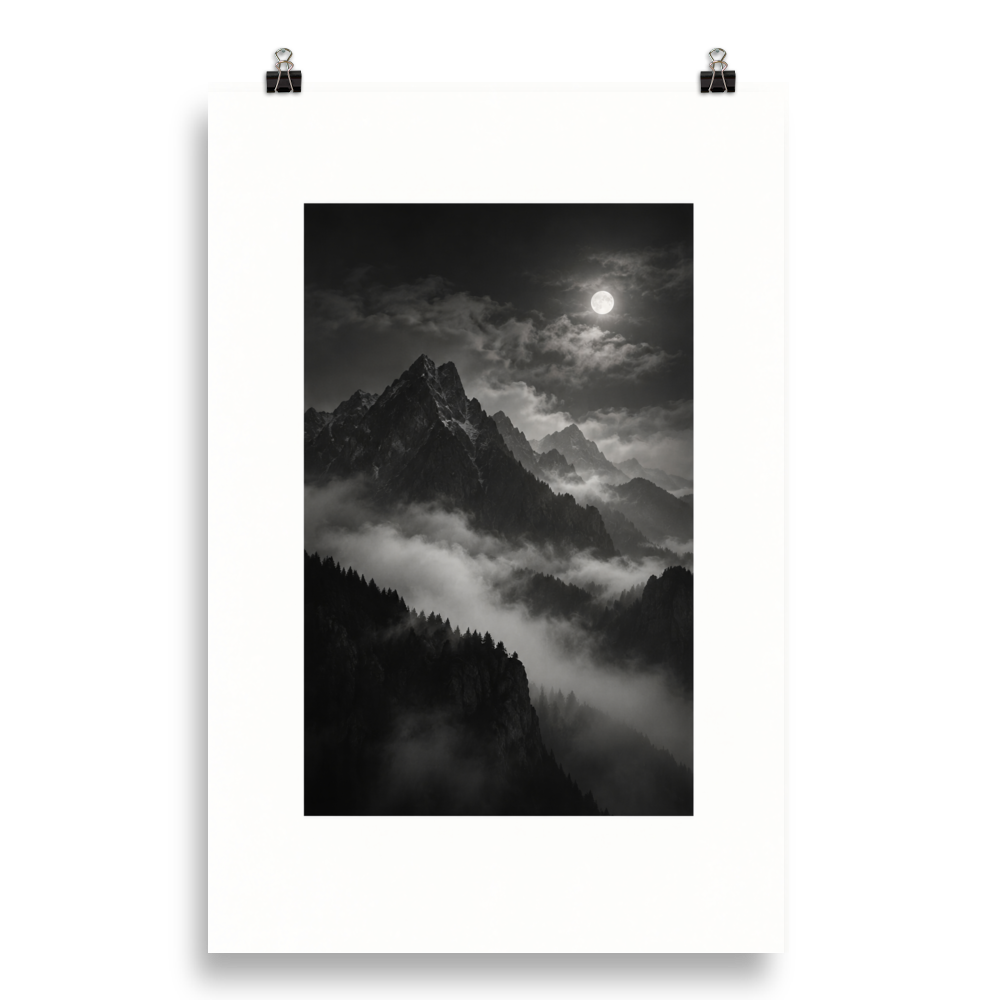 Clouded Summit art poster, 20×30 in — clean front view