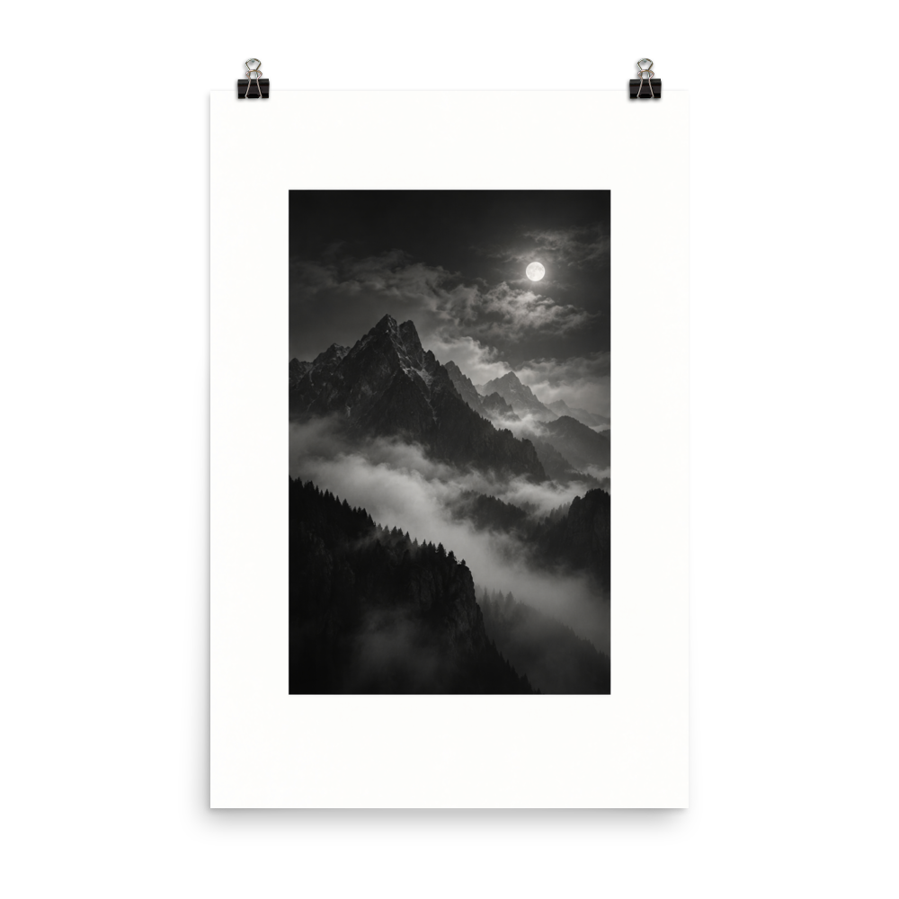 Clouded Summit art poster, 24×36 in — clean front view