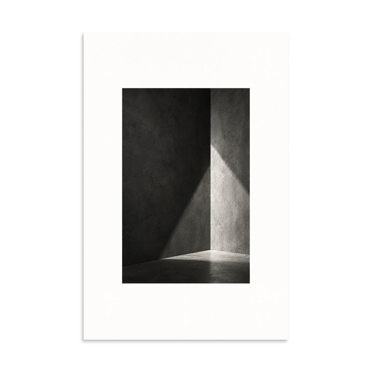 Quiet Geometry art poster, 16×24 in — front view
