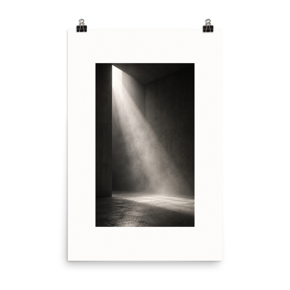 Falling Light art poster, 24×36 in — clean front view