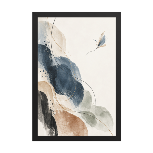 Indigo Drift | color:black | size:12x18 | view:front