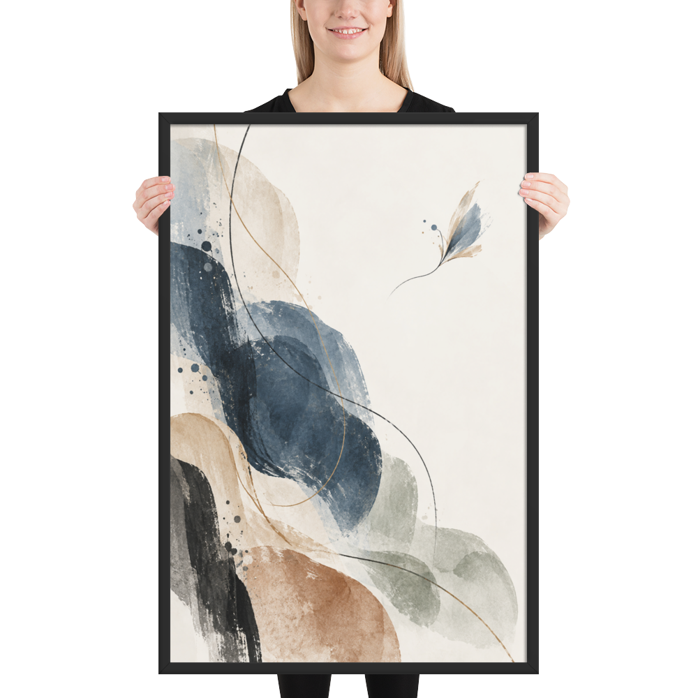 Indigo Drift | color:black | size:24x36 | view:person