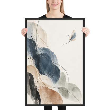 Indigo Drift | color:black | size:24x36 | view:person