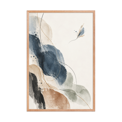 Indigo Drift | color:red-oak | size:24x36 | view:front