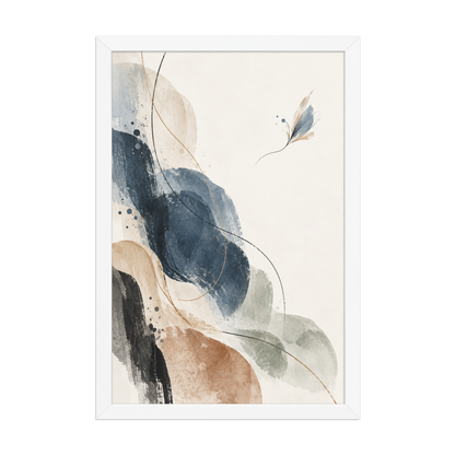 Indigo Drift | color:white | size:12x18 | view:front