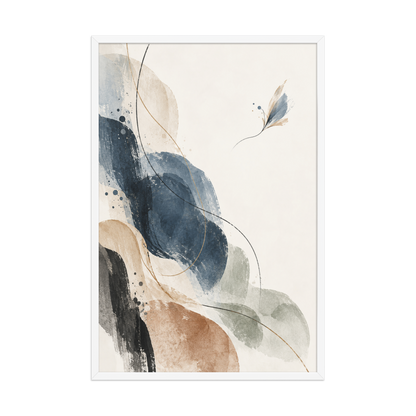 Indigo Drift | color:white | size:24x36 | view:front