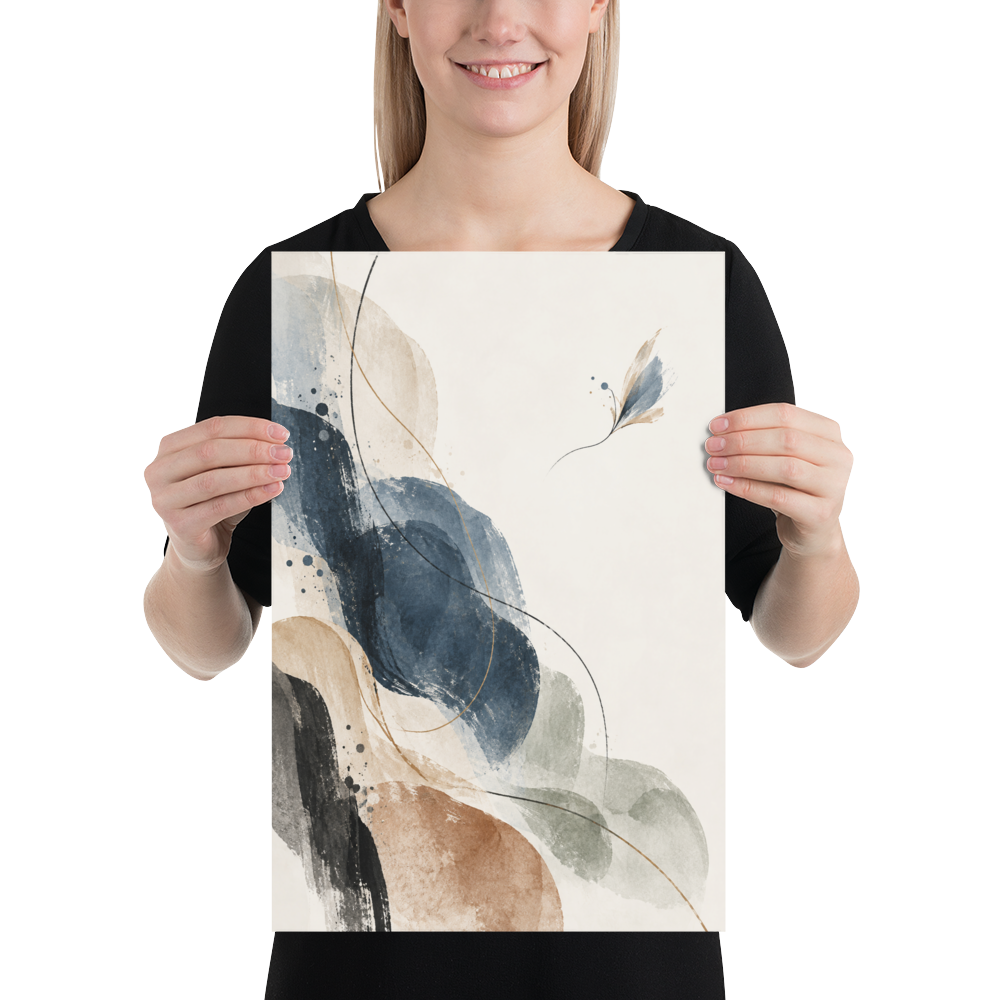 Indigo Drift art poster | size:12x18 | view:person