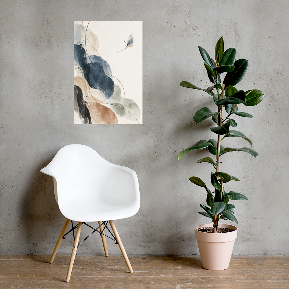 Indigo Drift art poster | size:20x30 | view:lifestyle