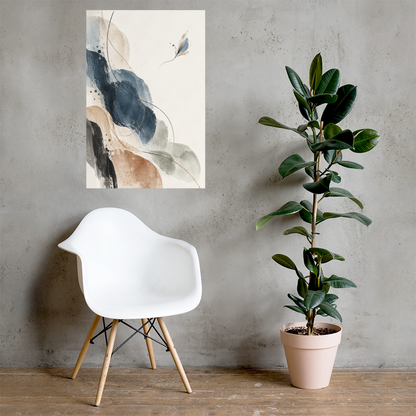 Indigo Drift art poster | size:24x36 | view:lifestyle
