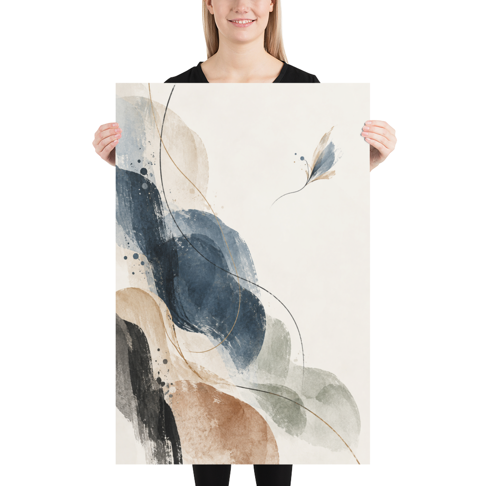 Indigo Drift art poster | size:24x36 | view:person