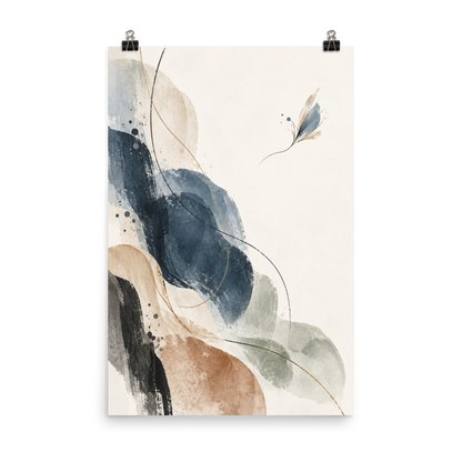 Indigo Drift art poster | size:24x36 | view:product