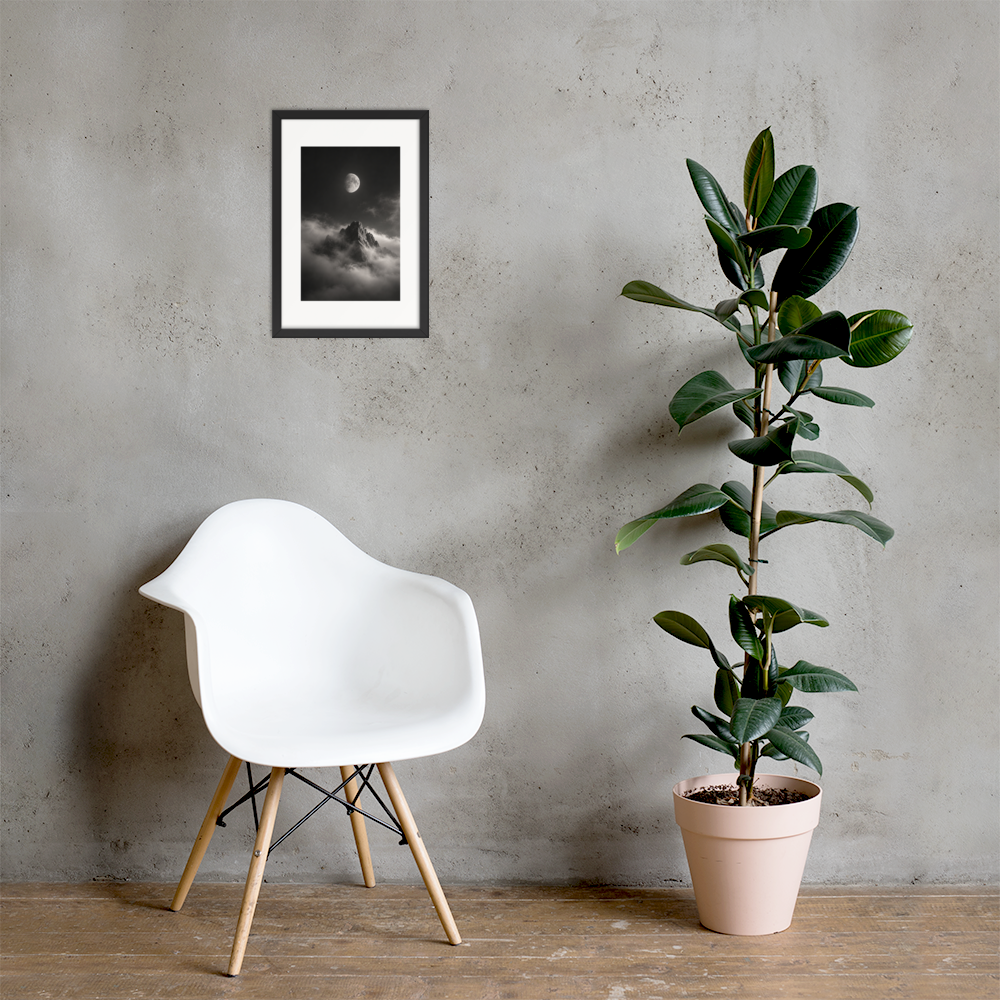 Lunar Peak | color:black | size:12x18 | view:lifestyle