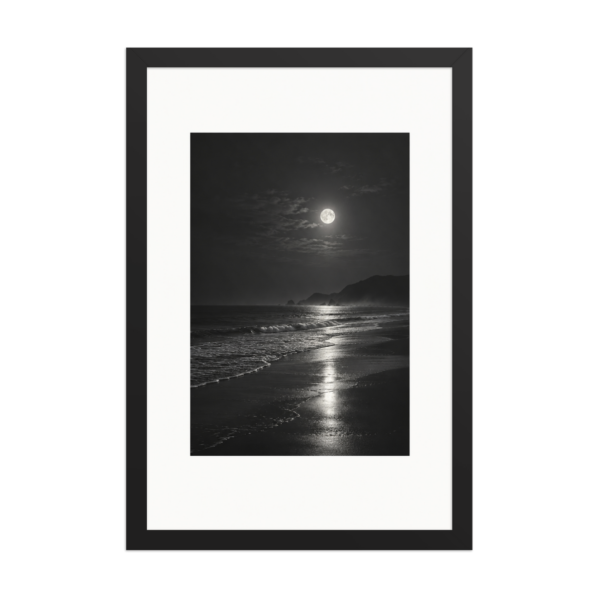 Lunar Tide | color:black | size:12x18 | view:front