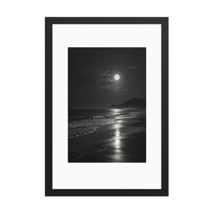 Lunar Tide | color:black | size:12x18 | view:front