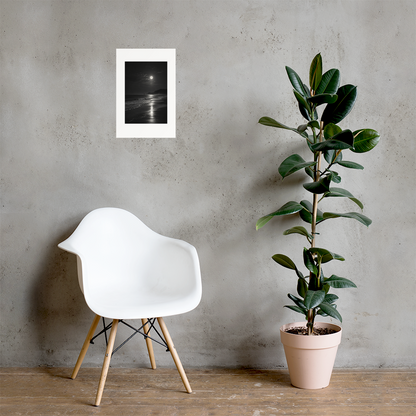 Lunar Tide art poster, 12×18 in — interior scene