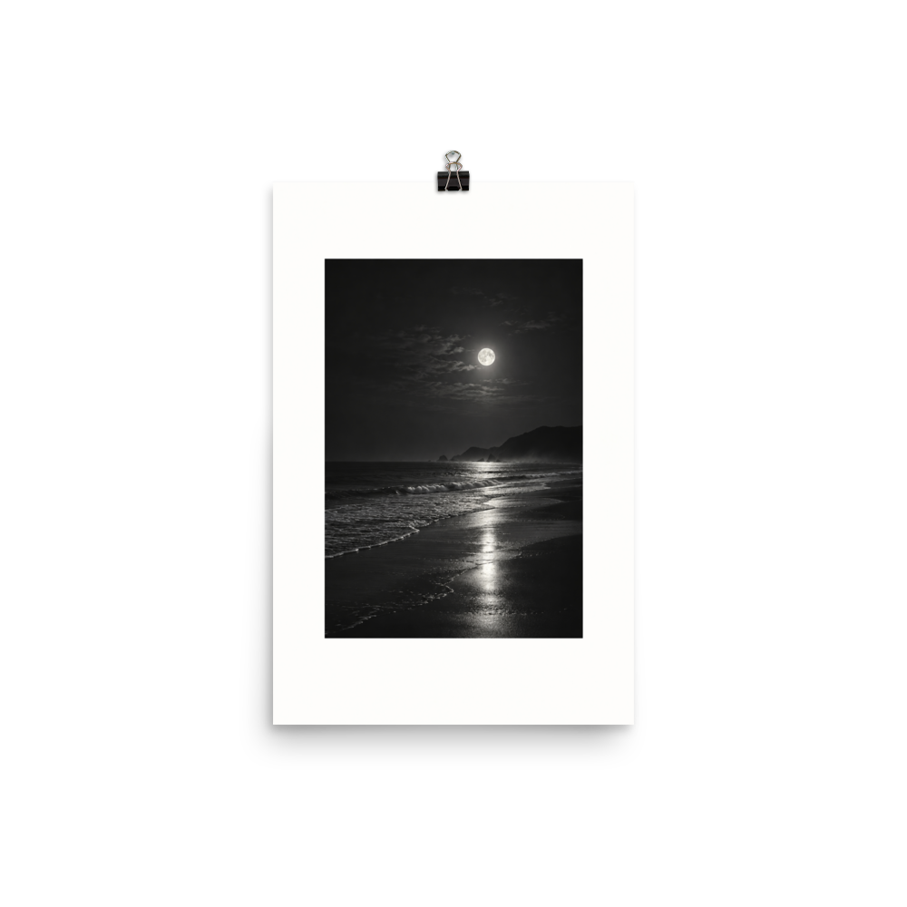 Lunar Tide art poster, 12×18 in — clean front view